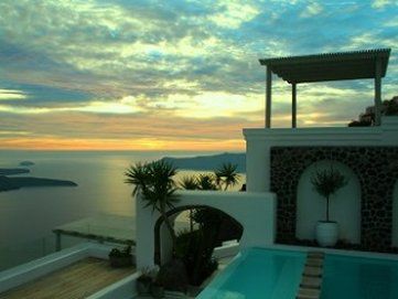 ホテル Santorini Cliffs イメロヴィグリ エクステリア 写真